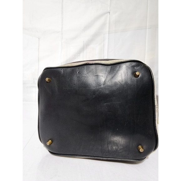 BURBERRY Canvas Mega Check Medium Ashby Hobo Saddle Bag Brown/Beige - Picture 10 of 14